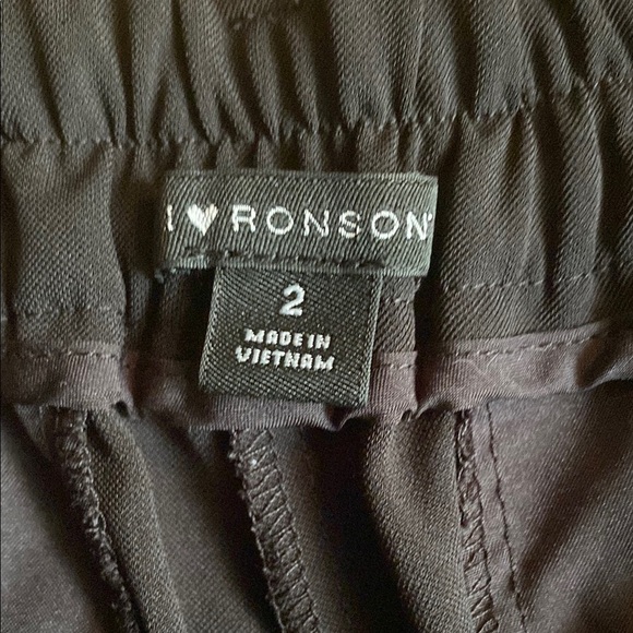 I Heart Ronson High Waist Black Shorts - Picture 2 of 3